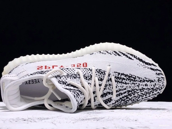 Boost Yeezy Black 350 White Adidas Zebra V2 CP9654 0801